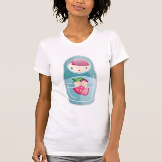 Camiseta matryoshka del kawaii