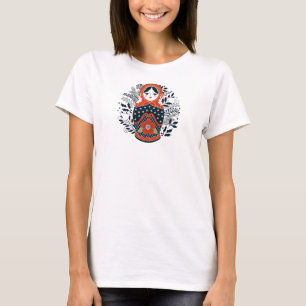 Camiseta Matryoshka Nesting Doll Cute