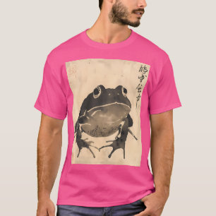 Camiseta Matsumo de arte japonés de la rana grumpy de Cotta