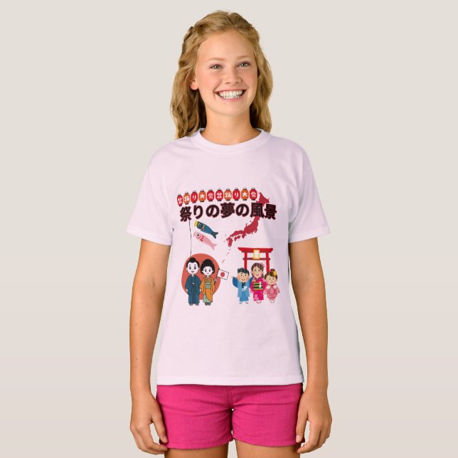 Camiseta Matsuri Dreamscape rosa pálido (Anverso completo)