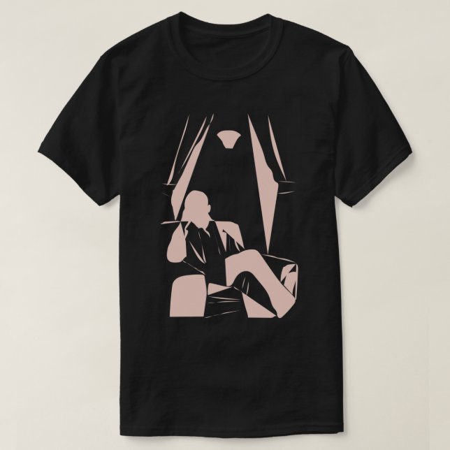 Camiseta Matt Maltese Block Pink on Black   (Diseño del anverso)