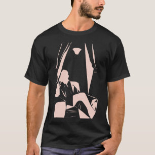 Camiseta Matt Maltese Block Pink on Black