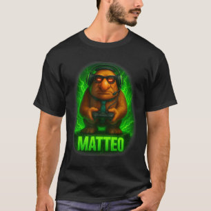 Camiseta Matteo Meme Cerebro Italiano de Rot Goblin Corbata