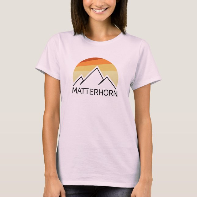 Camiseta Matterhorn Suiza Italia Retro (Anverso)
