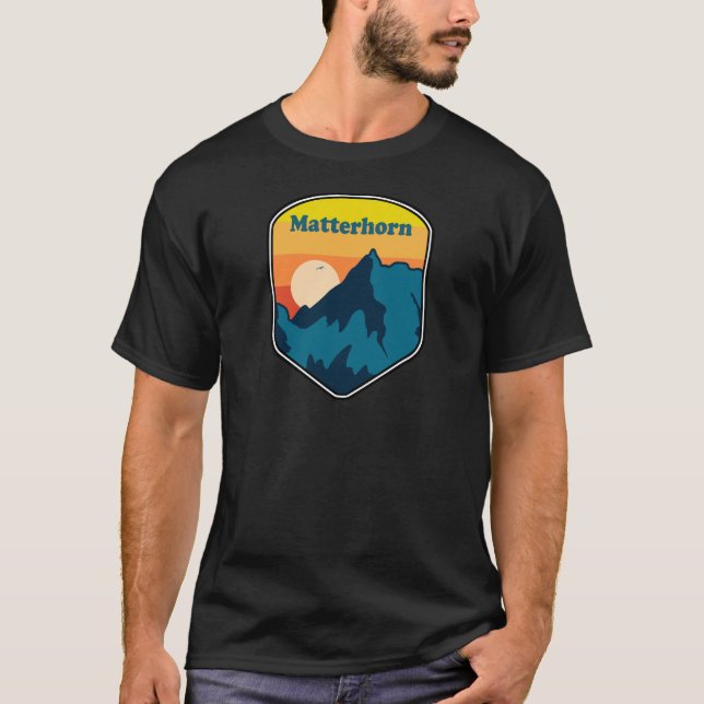 Camiseta Matterhorn Suiza Italia Sunrise (Anverso)