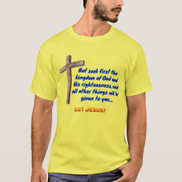Camiseta Matthew 6:33 Cross
