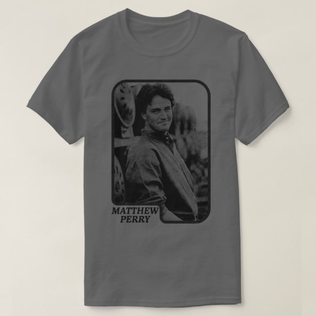 Camiseta Matthew Perry Retro Diseño de fans estéticos (Diseño del anverso)