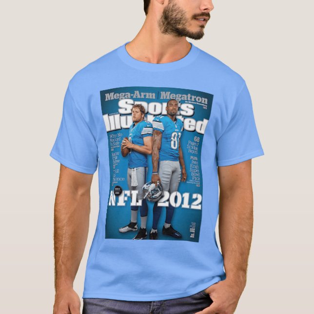 Camiseta Matthew Stafford Calvin Johnson 2012 Football Prev (Anverso)