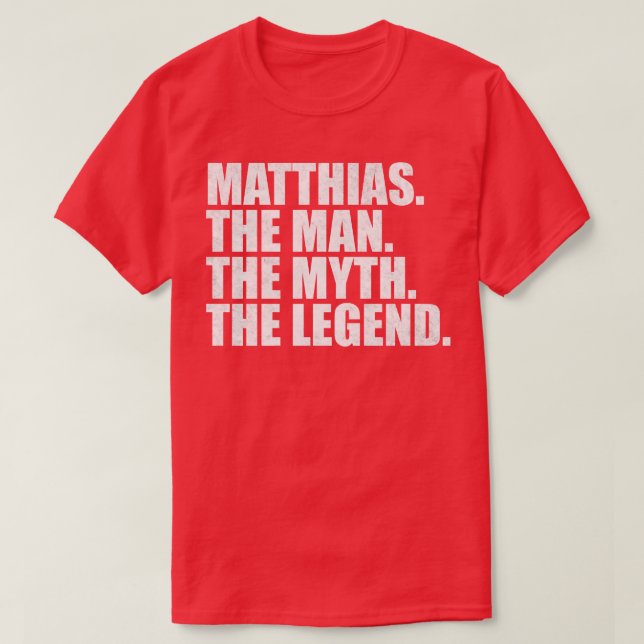 Camiseta MatthiasMatthias Nombre Matthias (Diseño del anverso)