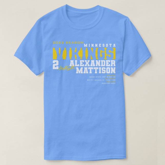 Camiseta Mattison Vikings 2023 (Diseño del anverso)