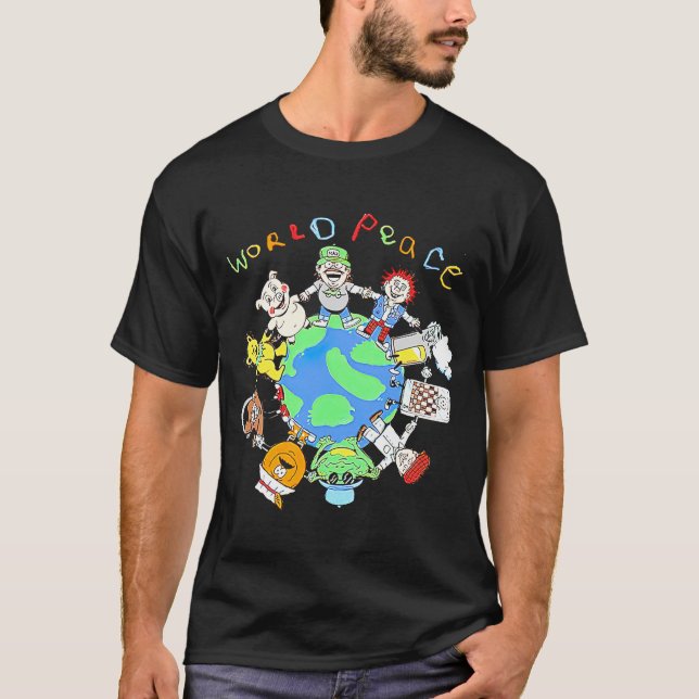 Camiseta Matty Canadian Chef Matheson WORLD PEACE (Anverso)
