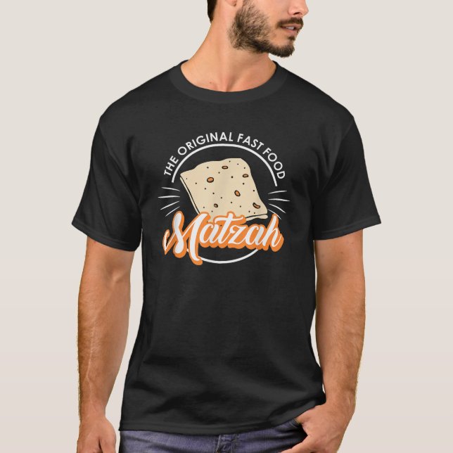 Camiseta Matzá de comida rápida original para Pésaj Seder j (Anverso)