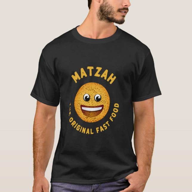 Camiseta Matzá La Original Comida Rápida Feliz Séder de Pas (Anverso)