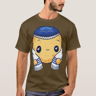 Camiseta Matzah Ball Hanukkah Cute judío Kawaii Matzah Pas