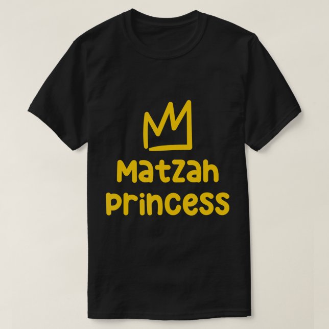 Camiseta Matzah Princess Funny Passover Niños Afikoman Jewi (Diseño del anverso)