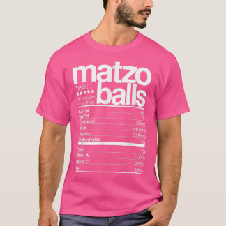 Camiseta Matzo Balls Hechos Nutricionales Hanukkah Funn Jud