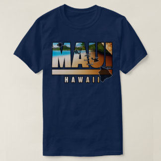 Camiseta Maui Hawái con islas hawaianas