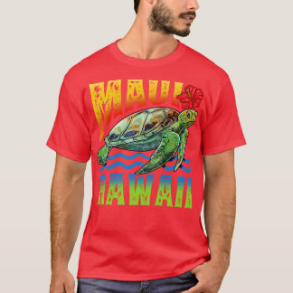 Camiseta Maui Hawaii Aloha Turtle Summer Vacation Surfer Gi