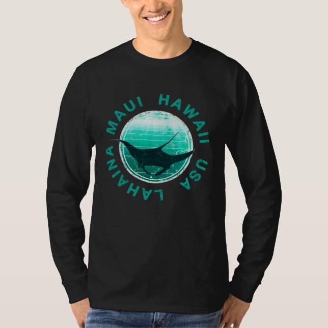 Camiseta Maui Hawaii DIVING Lahaina Manta (Anverso)