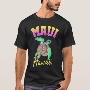 Camiseta Maui Hawaii Funny Sea Turtle Surfing Beach Tee