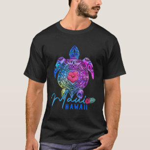 Camiseta Maui Hawaii Hawai vacaciones de tortuga marina de 
