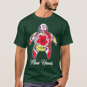 Camiseta Maui Hawaii Hawaii vacaciones de tortuga en el mar