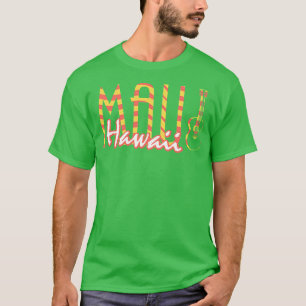Camiseta Maui Hawaii Instrumento musical de guitarra TShirt