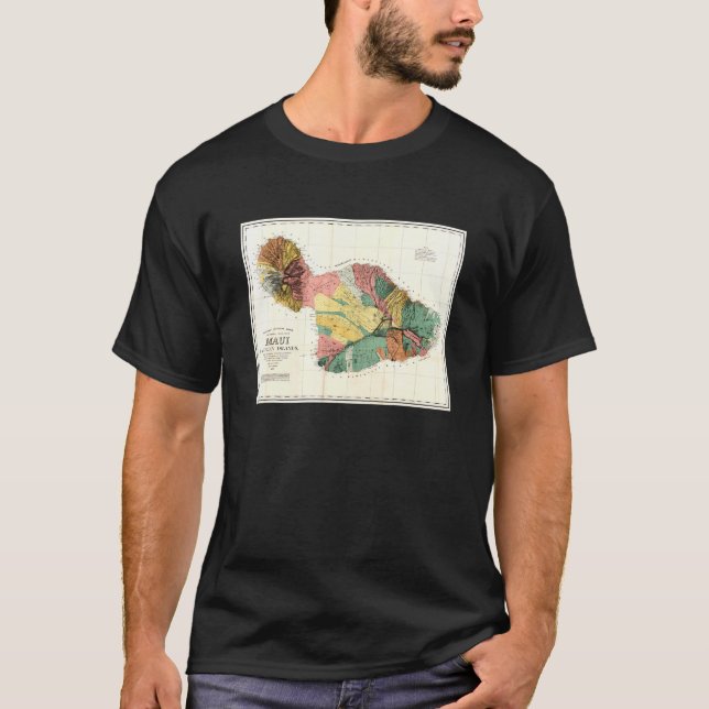 Camiseta Maui Hawaii Map (Anverso)