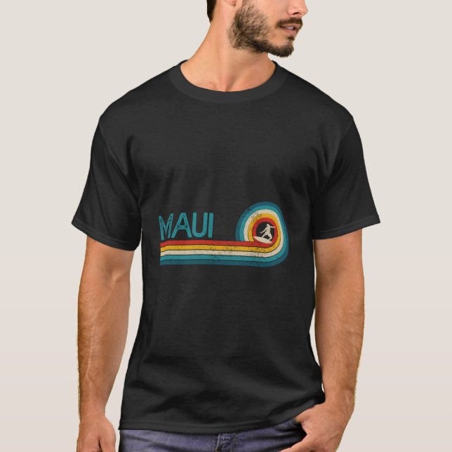 Camiseta Maui Hawaii Surf Beach Surfing (Anverso)