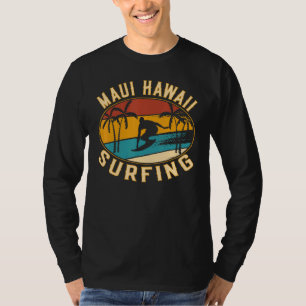 Camiseta Maui Hawaii Surfing - Maui Beach Hawaii Vintage Su
