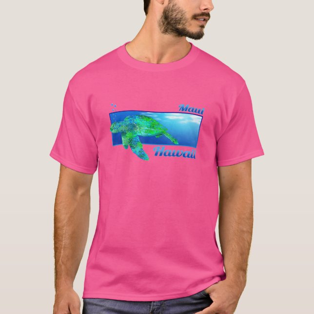 Camiseta Maui Hawaii Swimming Honu (Anverso)