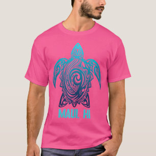 Camiseta Maui Hawaii Tribal Tortuga Marina Surfista Hawaian