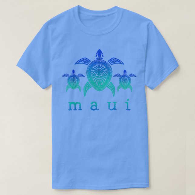Camiseta Maui Hawaii Turtles Hawaii Souv de buceo Scuba Haw (Diseño del anverso)