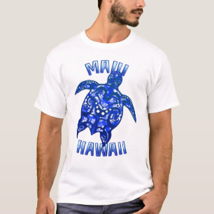 Camiseta Maui Hawaii Vacation Tribal Turtle