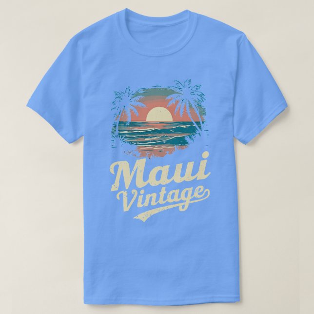 Camiseta Maui Hawaii Vintage TShirt (Diseño del anverso)