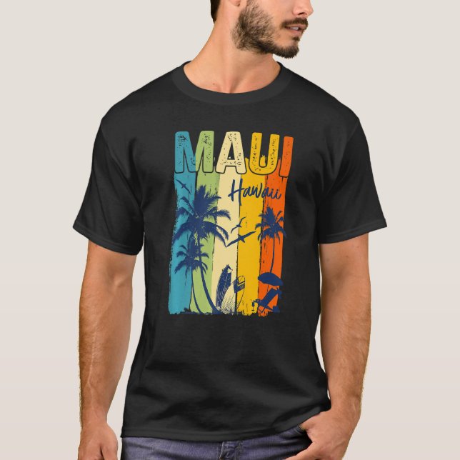 Camiseta Maui Hawaiian Family Vacation Matching Group Premi (Anverso)