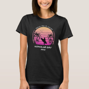 Camiseta Maui Honolua Bay Drop Pull Kick Surf Palms Aloha H