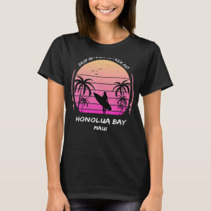 Camiseta Maui Honolua Bay Drop Pull Kick Surf Palms Aloha H