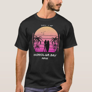 Camiseta Maui Honolua Bay Surf está arriba Palmas Aloha Sur