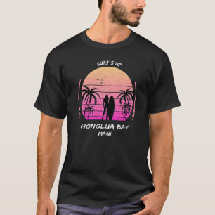 Camiseta Maui Honolua Bay Surf está arriba Palmas Aloha Sur