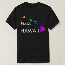 CAMISETA MAUI - ISLAS HAWAII NEON RAINBOW