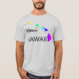 CAMISETA MAUI - ISLAS HAWAII NEON RAINBOW