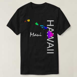 CAMISETA MAUI - ISLAS HAWAII NEON RAINBOW