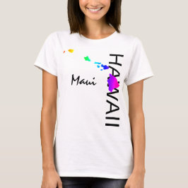CAMISETA MAUI - ISLAS HAWAII NEON RAINBOW