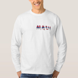 Camiseta Maui se mantiene firme en la manga larga blanca