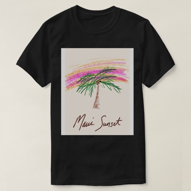 Camiseta Maui Sunset TShirt (Diseño del anverso)