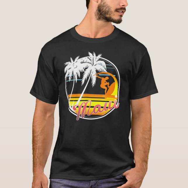 Camiseta Maui Surfing - Hawaii Surf Tee (Anverso)