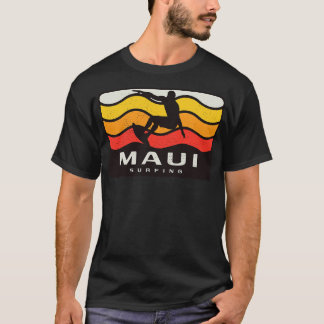 Camiseta Maui Surfing Retro Vintage Waves Surfista