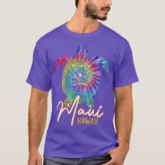 Camiseta Maui Tie Dye Sea Turtle Hawaii Familia Vac