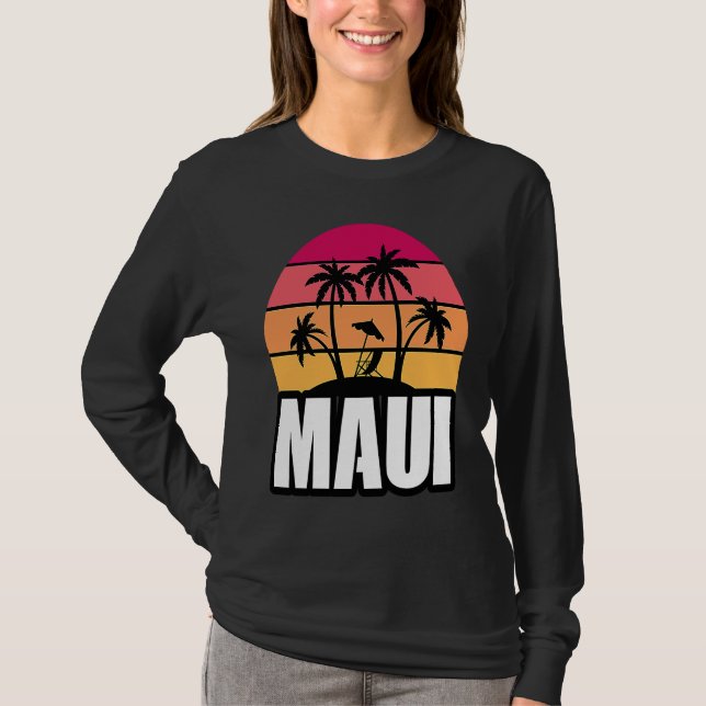 Camiseta Maui Vacation Beach Souvenir (Anverso)
